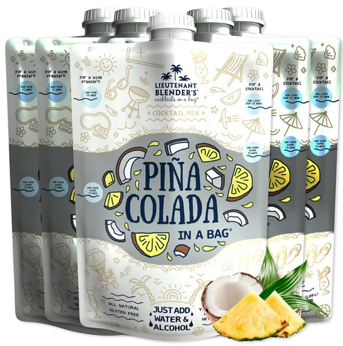 Vista 10 de Lt. Blender's Peach Bellini in a Bag – Mezclas de vino para granizado – Cada bolsa hace 1/2 galón de mezcla congelada de Peach Bellini – Mezcla