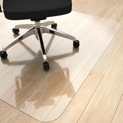Vista 9 de Yecaye Tapete para silla de oficina para suelo de madera dura, 30 x 48 pulgadas, alfombrilla transparente para silla de escritorio, protector
