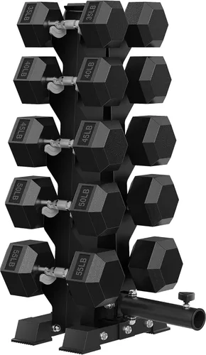 Vista 24 de HANDBODE Dumbbell Rack A Frame Weight Rack Stand Dumbbell Weight Storage for Home Gym, Space-Saving Weight Stand for Home Gym