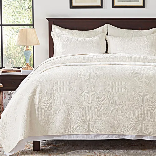 Vista 10 de Anluoer Juego de ropa de cama de tamaño individual, color naranja quemado en relieve, colchas ligeras de microfibra suave de verano, cubrecama