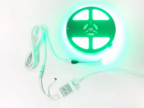 Vista 4 de Cable de extensión LED RGB de 16.4 ft, 16.4 pies, cable de extensión de tira LED de 4 pines, conector de cinta LED flexible para SMD 5050 3528 2835