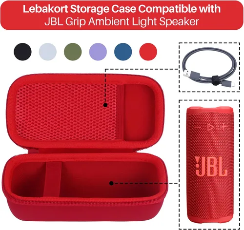 Vista 3 de Estuche de almacenamiento compatible con altavoz Bluetooth Estuche negro