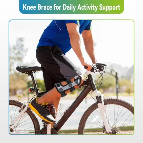 Vista 5 de Komzer Professional ACL Knee Brace for Men and Women, Hinged Knee Support for Torn ACL MCL Meniscus Tear Recovery, Adjustable ROM Limiter for Post