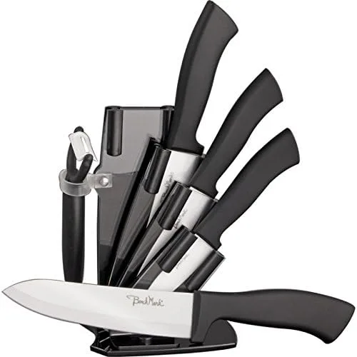 Benchmark BMK061-BRK - Juego de cuchillos de cocina de cerámica, talla única