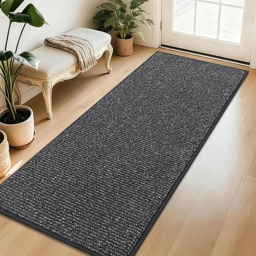 Vista 46 de BEQHAUSE Tapete para puerta de Dirt Trapper de 20 x 32 pulgadas, antideslizante, lavable, tapete de entrada, resistente a la suciedad y absorbente