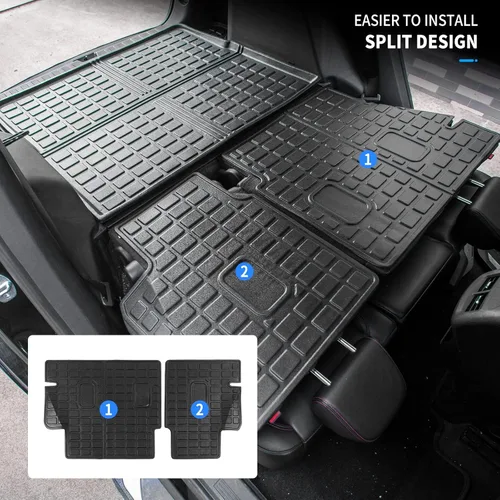 Vista 3 de Bomely Alfombra de Carga Compatible con Chevrolet Equinox y GMC Terrain 2018-2024 Alfombra de Maletero TPE Para Todo Clima Protector de Cubierta