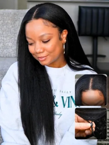 Vista 16 de Pelucas de cabello humano Bob de Beauty Forever, rubia con raíces marrones, parte lateral, corte recto, 7x5 encaje HD, adiós a los nudos, peluca Bob