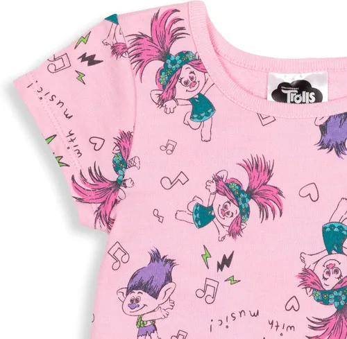 Vista 4 de DreamWorks Trolls Poppy - Vestido de rizo francés para niñas pequeñas a niños pequeños