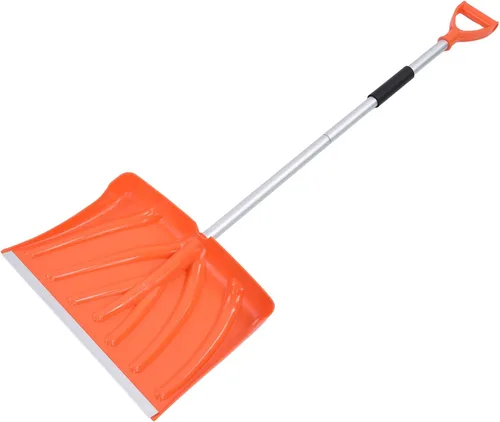 Pala de nieve de metal, mango en forma de D, pala de nieve ensamblable desmontable para arena