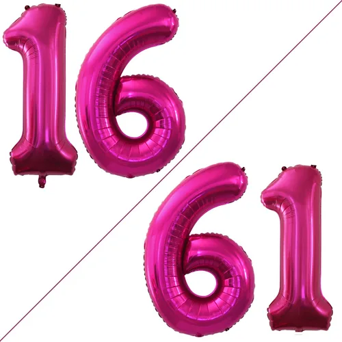 Vista 306 de GOER Globos con el número 80 para decoraciones de fiesta de cumpleaños número 80, globos de helio de aluminio jumbo de 42 pulgadas para 80 Oro rosa