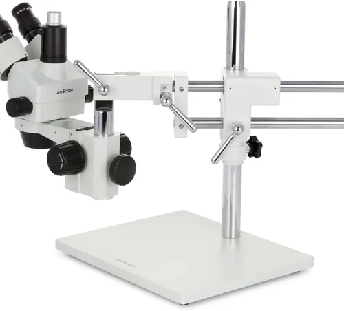 Vista 7 de AmScope SM-4TZ-56S Microscopio profesional trinocular con zoom estéreo, oculares WH10x, aumento de 3.5X-90X, objetivo con zoom 0.7X-4.5X, anillo