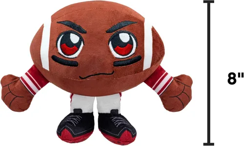 Vista 3 de Bleacher Creatures Alabama Crimson Tide Kuricha - Peluche de fútbol sentado de 8 pulgadas, suave inspirado en Chibi