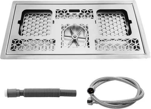 Vista 8 de Enjuague de vidrio, bandeja de drenaje y goteo automática de vasos de vidrio inoxidable, barra de acero inoxidable para el hogar, cocina, hotel