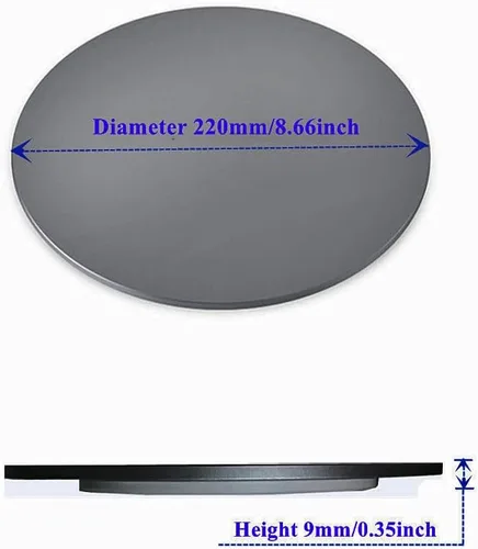 Vista 5 de Monitor de rotación de aluminio de 360 ° Base giratoria para monitor de pantalla de computadora Soporte giratorio de TV de pantalla plana para iMac