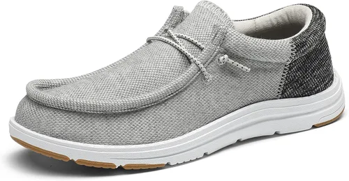Vista 10 de Bruno Marc Mocasines casuales con soporte de arco para hombre Caqui