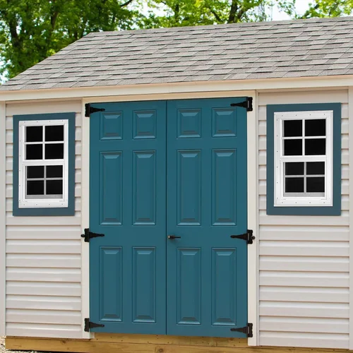 Vista 6 de Tandefio Paquete de 2 ventanas de cobertizo blanco de 14 x 21 pulgadas, ventanas corredizas con vidrio templado y pantalla para el hogar