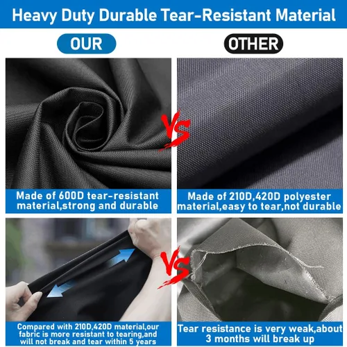 Vista 2 de Cubierta de plancha para parrilla Blackstone de 28 pulgadas XL, a prueba de rasgaduras, material resistente a la parrilla culinaria de 75 pulgadas