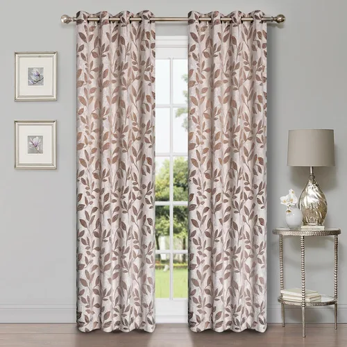 Vista 141 de Superior Cortinas opacas, oscurecimiento de la habitación para dormitorio, bloqueo solar, térmicas, cortinas bohemias modernas, colección de hojas