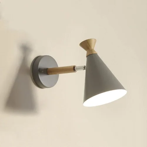 Vista 5 de Metal Shade Wall Sconce, Modern Bedside Wall Lights Reading Lamps Compatible with Bedroom Bedside Living Room Study Library Indoor Lighting