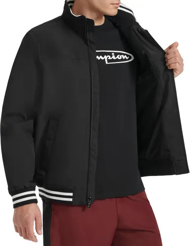 Vista 5 de Champion Men's Water Resistant Varsity Bomber Jacket With Flex Stand Collar