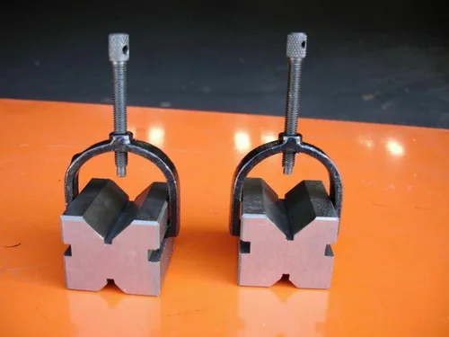 Vista 7 de AnNafi Industrial H5608 - Par de bloques en V con abrazaderas de 1-5/8 pulgadas Superficie 100% precisa Bloques planos endurecidos con tierra