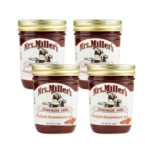 Vista 5 de Mrs. Miller's - Mermelada de fresa y ruibarbo de 9 onzas (paquete de 2)