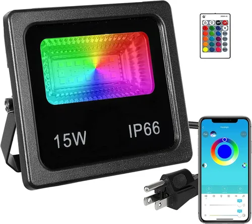 Z Luces de inundación LED equivalentes a 150 W que cambian de color, iluminación subida RGB de varios colores con control remoto, luces de escenario