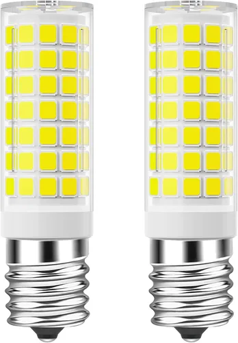 Vista 11 de TAIYALOO Bombilla LED E17 regulable, bombilla de horno de microondas de 5 W, blanco cálido 3000 K, repuesto de bombilla halógena de 40 W