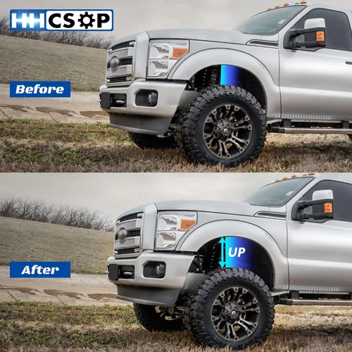 Vista 5 de HHCSOP Kit de elevación de nivelación de 2 pulgadas para 2007-2026 Chevy Silverado 1500 GMC Sierra 1500 2WD 4WD, kit de nivelación con espaciadores
