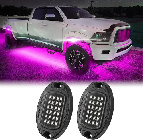 Vista 23 de 1 Cápsula de Repuesto para Cápsula Dañada para Luces de Roca LED RGB Segmentadas de 12v Luz Inferior Multicolor Impermeable de Neón para Jeep