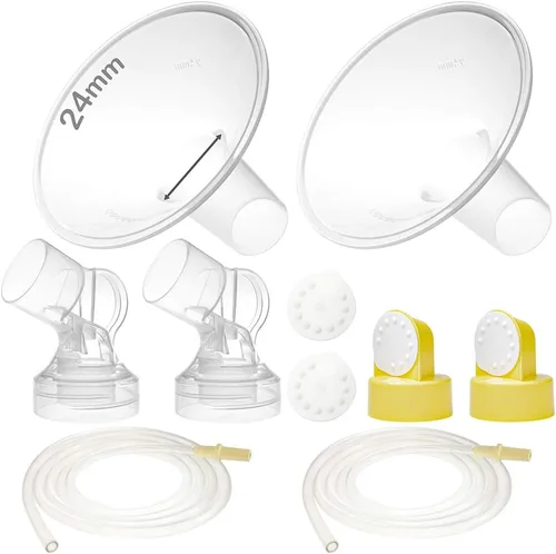 Vista 13 de Nenesupply Piezas de bomba con bridas de 17mm compatibles con bomba Medela Pump in Style Extractor de leche No son piezas originales de bomba Medela