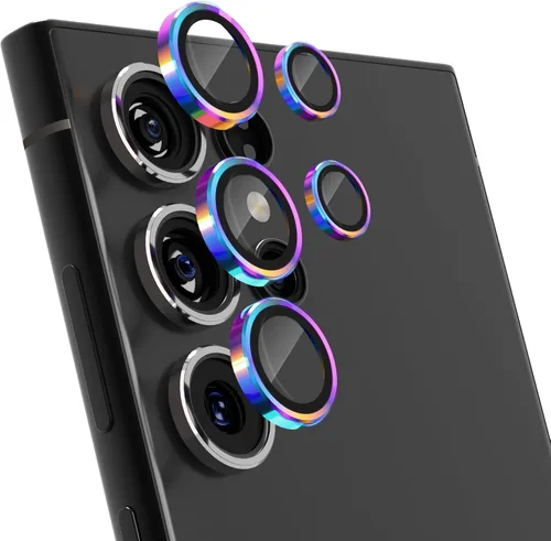 Vista 8 de Protector de lente de cámara para Samsung Galaxy S23 Ultra, protector de lente individual, cubierta protectora de pantalla de vidrio templado Ultra