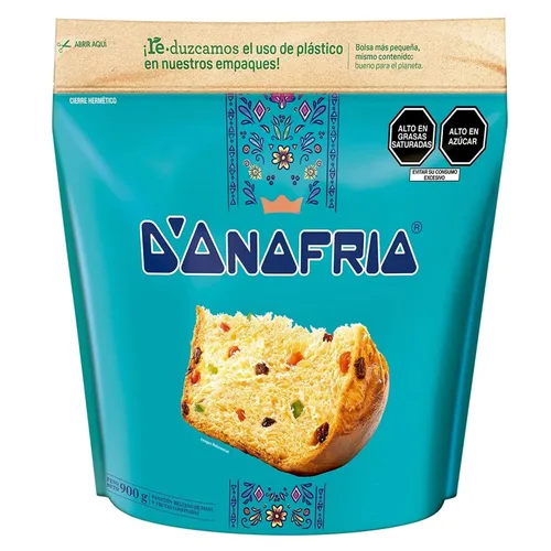 Vista 2 de D’onofrio D’onofrio Panettone de Frutas – Pasteles de frutas peruanos para Navidad, pasteles de frutas para cualquier festividad, 900 gramos / 31.75