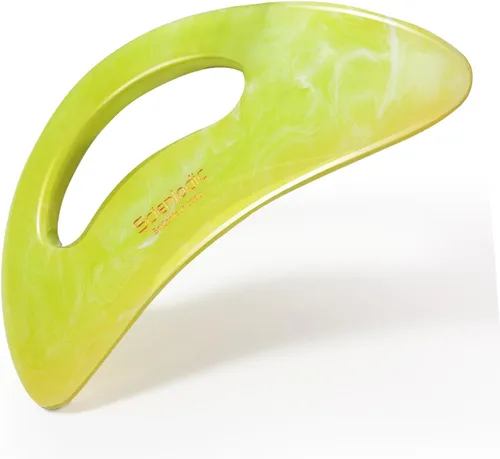 Vista 17 de Scienlodic Gua Sha - Herramienta de masaje con mango (resina), herramienta de raspado Guasha más grande para masaje de espalda, cuello, cara