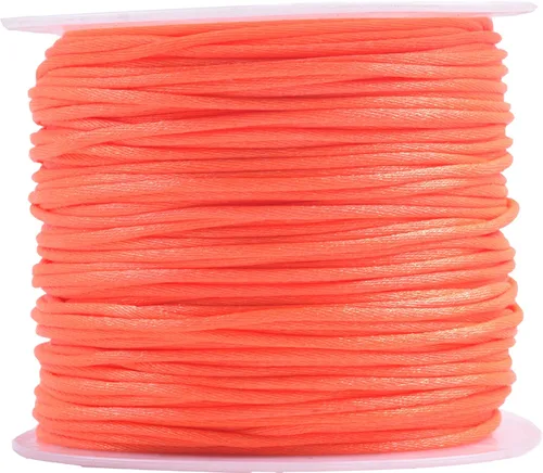 Vista 29 de KONMAY - Cuerda de nailon satinado de seda, 45.72 metros, 0.8mm cola de rata, para nudos chinos, Kumihimo, abalorios, macramé, joyería, Verde manzana