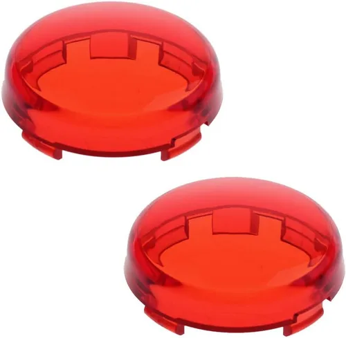 Vista 4 de NTHREEAUTO - Lente de señal de giro en forma de bala, cubierta ámbar, compatible con Harley Dyna Street Glide Road King