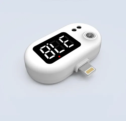 Termómetro médico para la frente, termómetro para adultos y niños con pantalla LED, alarma de fiebre, viaje sin contacto. (blanco) 11