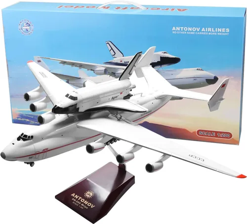 Vista 8 de ARCADORA Escala 1:200 An-225 ANTONOV que lleva con espacialeshuttle BURAN Resina Aviones Modelo Diecast para Colección