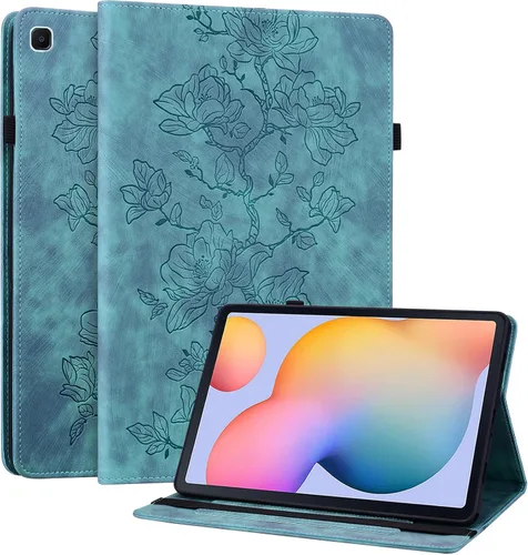 Vista 17 de Funda para Samsung Galaxy Tab S5e 10.5 2019 Modelo SM-T720/T725/T727, funda delgada de piel sintética con soporte multiángulo y soporte