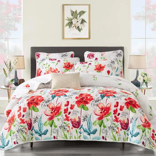 Vista 10 de UOZZI BEDDING Juego de edredón reversible de 2 piezas para niños, tamaño individual de 68 x 86 pulgadas, colcha de microfibra suave y ligera, juego