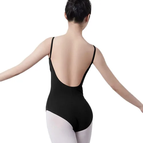 Vista 2 de WENDYWU Leotardo de ballet para mujer, ropa de leotardo clásico, leotardos de gimnasia, trajes de bailarina para mujer