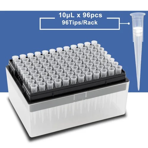 Vista 5 de ONiLAB - Puntas universales de pipeta de 200 µL, 96 puntas/estante, sin ADNasa/RNasa