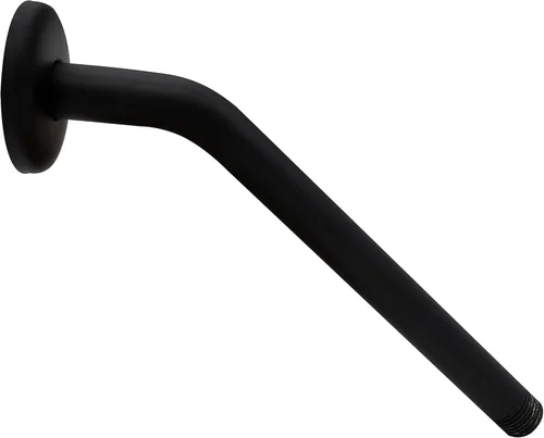 Vista 3 de Westbrass A302-1-62 1/2" IPS x 10" Brazo de ducha de montaje en pared con brida de agarre seguro, negro mate