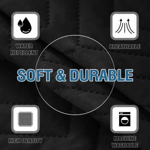 Vista 6 de Fundas para reposabrazos para sillas y sofás, protector antideslizante para brazos de sofá para perros, gatos y mascotas, resistente al agua, funda