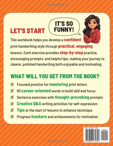 Vista 2 de Print Handwriting Workbook for Teens Practical Exercises to Develop a Confident Print Handwriting