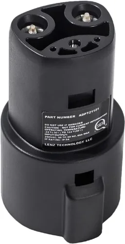 Vista 12 de LENZ Adaptador de carga Tesla a J1772 (solo para J1772 EVs) Gen 2 EV, máximo 80 amperios, 240 V, diseño ultracompacto, compatible con cargadores