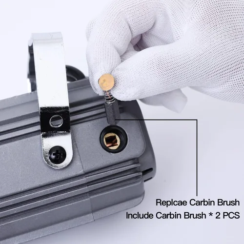 Vista 5 de Herramienta Rotatoria de Eje Flexible de 380W con Pedal de Pie de Velocidad Sin Escalones, Kit Tallador Amoladora Colgante de Metal Multifunción