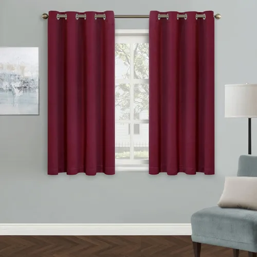 Vista 14 de MYSKY HOME - Cortinas opacas amarillas para sala de estar y dormitorio, cortinas de 84 pulgadas de largo, con ojales, cortinas de oscurecimiento