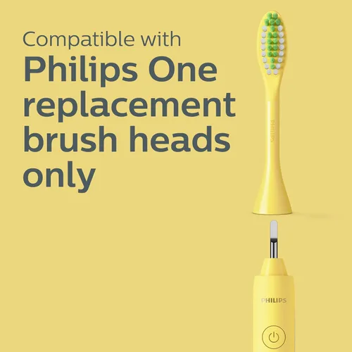 Vista 6 de Philips One de Sonicare HY1100/02 Cepillo de dientes con batería, color amarillo mango