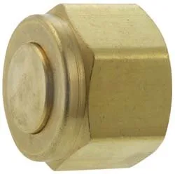 8-FNZ-B COMP extremos, tubo de compresión, tubo de 1/2" diámetro exterior, tapón de latón, 200 MAX PSI, 7/8" HEX, 2